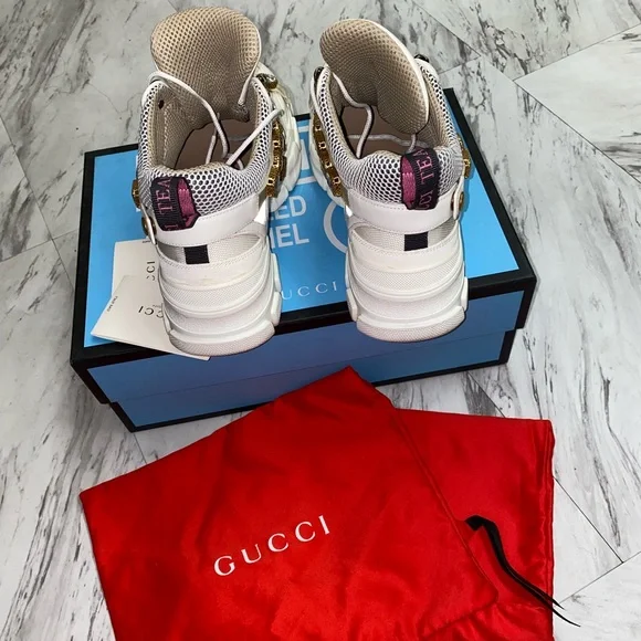 Gucci Flashtrack Crystal Embellished Platform Sneakers 💕 - Picture 8 of 11